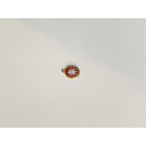 Vintage Red and Gold Necklace Pendant